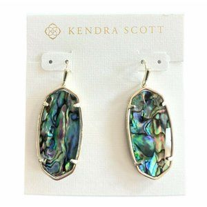 KENDRA SCOTT Faceted Elle Abalone Shell Earrings